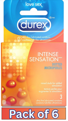 Durex Condoms – 3 Condoms per Pack Pack of 6
