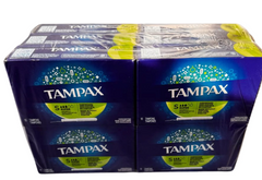 Tampax Cardboard Applicator Super Tampons – Unscented | 10 Count Box (Pack of 12) – Feminine Care