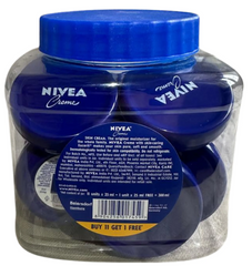 NIVEA Creme 25ml – Original Blue Moisturizing Cream Jar | Rich Hydration for All Skin Types – Pack of 12