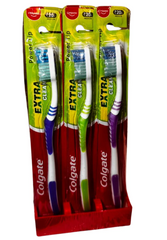 Colgate Extra Clean Power Tip Toothbrush – Medium Pack of 12 | Deep Cleaning Bristles