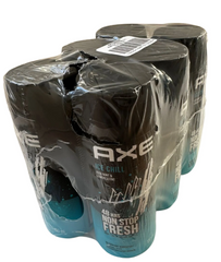 AXE Ice Chill Deodorant Body Spray for Men – Iced Mint & Lemon Fresh Scent, 150ml Can | 48H Freshness & Odor Protection (Pack of 6)