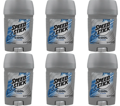 Speed Stick Cool Clean Antiperspirant Deodorant for Men – 51g Stick (Pack of 6) | 24-Hour Odor & Sweat Protection