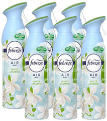 Febreze Air Freshener Spray – White Jasmine, 300ml (Pack of 6)