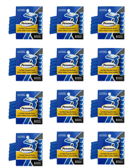 Personna Blue Twin Blade Disposable Razors – 12 Packs/Box | 5 Razors per Pack – Smooth, Gentle & Comfortable Shave