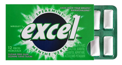 Excel Spearmint Sugar-Free Gum – 12 Packs (12 Pieces Each)