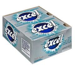 Excel Spearmint Sugar-Free Gum – 12 Packs (12 Pieces Each)