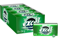 Excel Mints Spearmint – 8 Pack – Sugar-Free Breath Freshening Mints