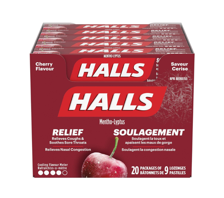 Halls Extra Strong Mentho-Lyptus Cough Drops – 20 Packs 9 Lozenges
