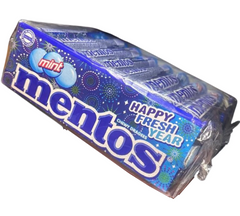 Mentos 24 Rolls (Peach Orange) Chewy Candy Rolls – With Vitamin C