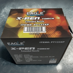 Eagle Torch X-Pen Extended Nozzle Torch Lighters – Butane Refillable Pen Torch – 12ct Wholesale Display (PT133XP)
