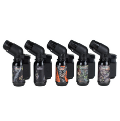 Eagle Torch MOSSY OAK Mini-Angle Torch Lighters – Flip Cap Design – Windproof Jet Flame – 20ct Display Box (PT116MOK)