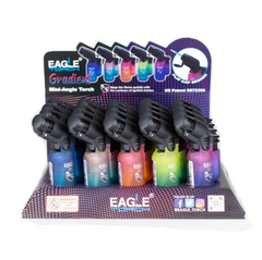 Eagle Torch Gradient Mini-Angle Torch Lighters – Refillable Windproof Flame – Box of 20 (PT116G)
