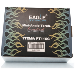 Eagle Torch Gradient Mini-Angle Torch Lighters – Refillable Windproof Flame – Box of 20 (PT116G)