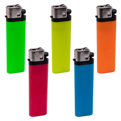 SOUL Neon Disposable Lighters – Flint Wheel, 50-Pack