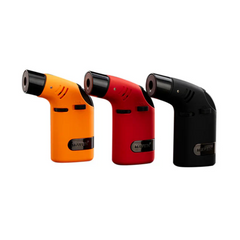 Maven Tusk Torch – Display of 6 Pocket Lighters – Butane Refillable – Black, Red, Orange