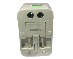 INTERNATIONAL All-in-One Universal Travel Power Adapter with Surge Protection – Worldwide Plug Converter for 150+ Countries | Pack of 12 | Item No. E-UA90144