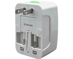 INTERNATIONAL All-in-One Universal Travel Power Adapter with Surge Protection – Worldwide Plug Converter for 150+ Countries | Pack of 12 | Item No. E-UA90144