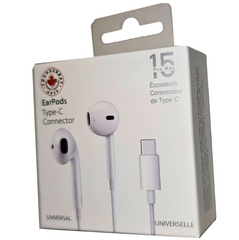 THUNDERBAY iPhone 15 EarPods with Type-C Connector – Wired Stereo Earphones for iPhone 15/ 15 Pro/ 15 Pro Max 12-Pack Wholesale Item No. E-WC90166