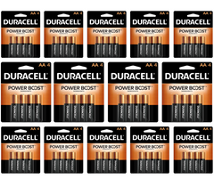Duracell Coppertop AA Alkaline Batteries – 4-Count per Pack (14 Packs) | Long-Lasting Double A Batteries for Household and Office Devices