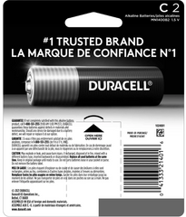 Duracell Coppertop C Alkaline Batteries – 2-Count per Pack (8 Packs) | Long-Lasting Power