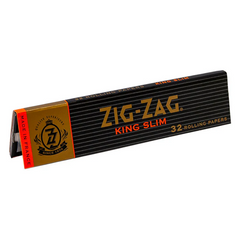 Zig-Zag King Size Slim Rolling Papers – 25 Packs per Box (32 Papers per Pack)