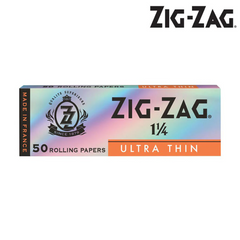 Zig-Zag Ultra Thin 1¼ Slow Burning Rolling Papers – 25 Packs, 50 Leaves Each