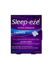 Sleep-eze Extra Strength 50mg Diphenhydramine Hydrochloride Tablets Nighttime Sleep Aid Coated Caplets 10ct Pack Of 12