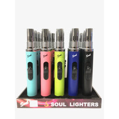 Soul Lighters Premium Flexible Extension Neck Pocket Torch Lighter (Display of 25)