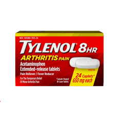 Tylenol 650mg Arthritis Pain Reliever Caplets 24 Pack of 6