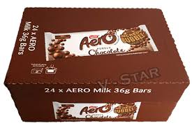 Areo President's Choice Buttersweet Dark Chocolate Candy Bar Deliver|Full Box of Nestle AERO Bubbly Milk Chocolate BAR 24 x 36g
